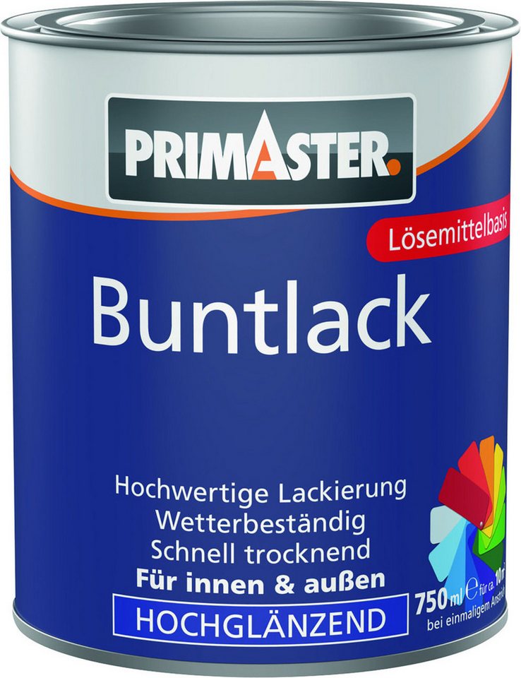 Primaster Acryl-Buntlack Primaster Buntlack 750 ml lehmbraun hochglänzend von Primaster