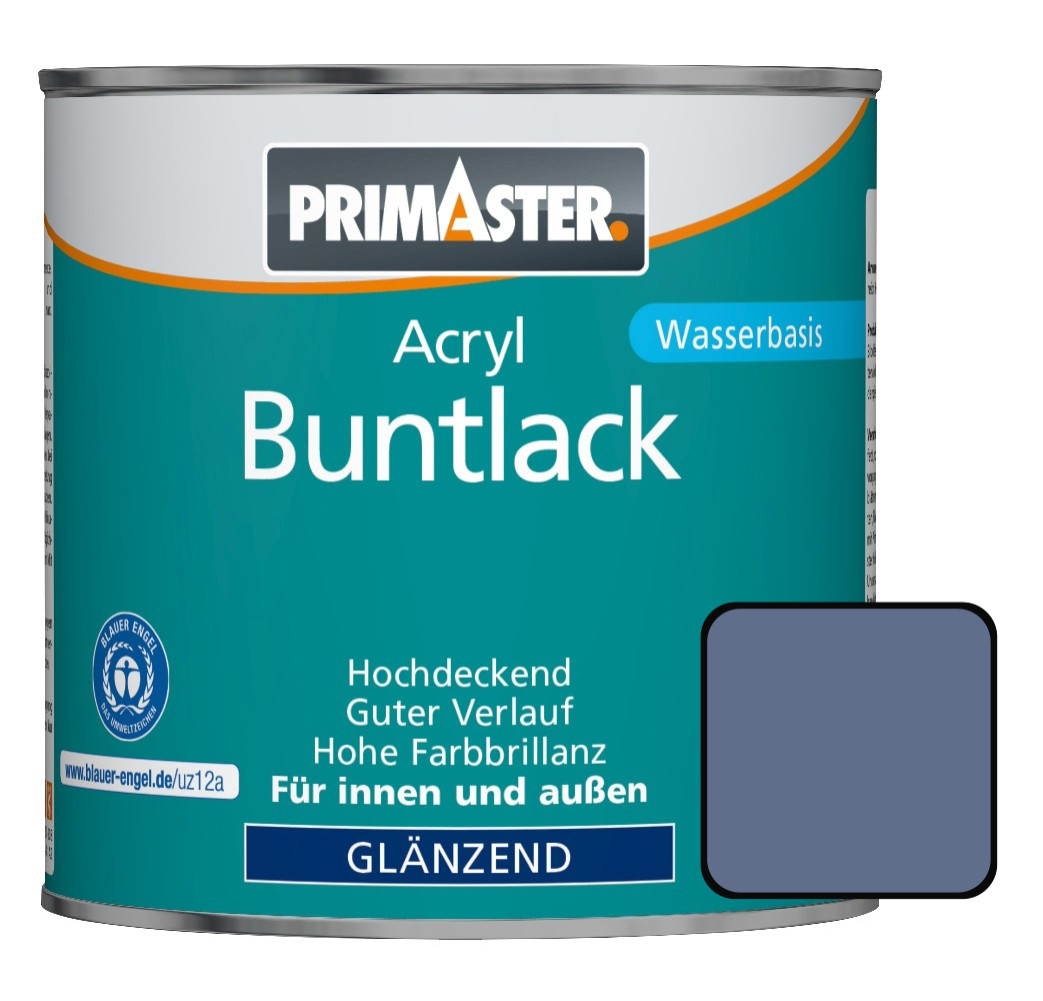 Primaster Acryl Buntlack RAL 5014 375 ml taubenblau glänzend von Primaster