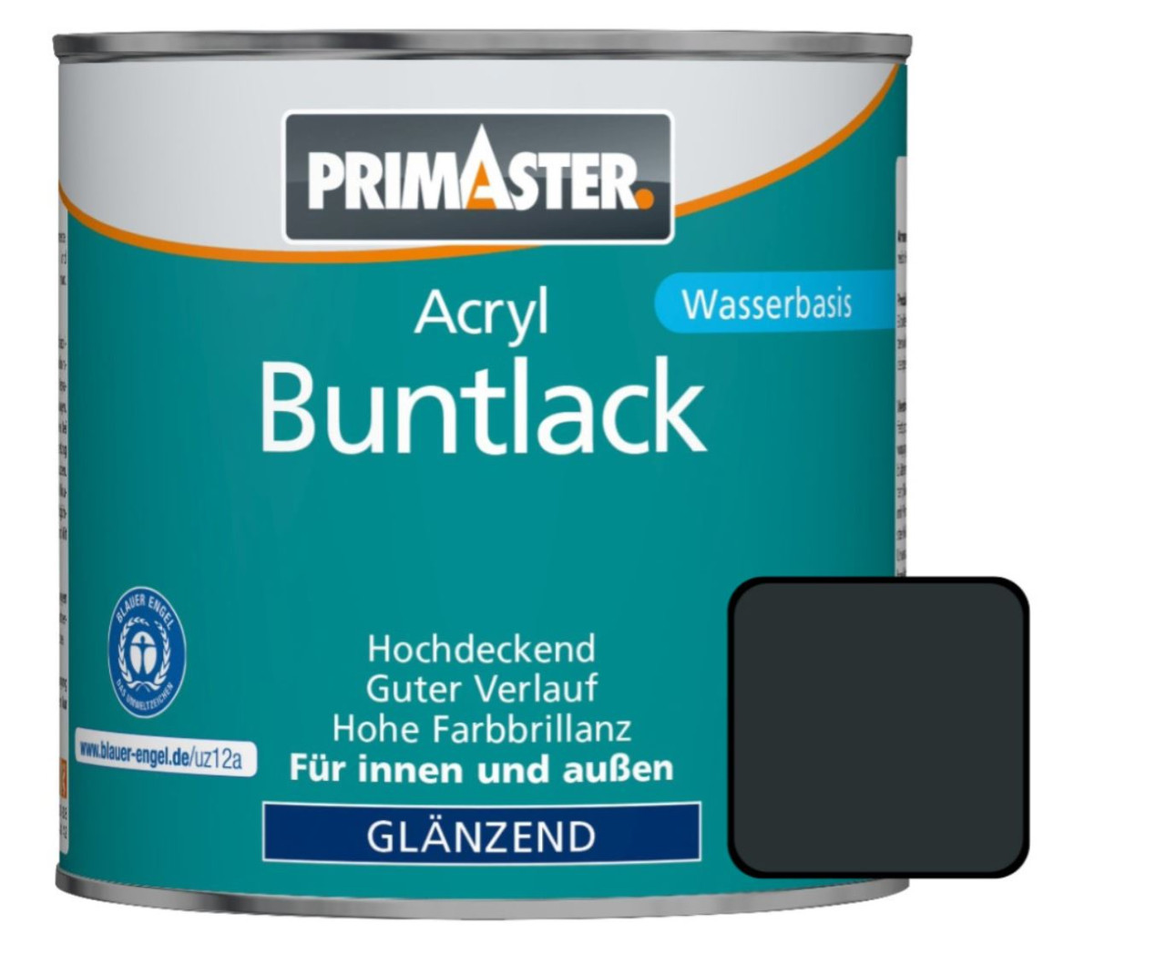 Primaster Acryl Buntlack RAL 7016 750 ml anthrazitgrau glänzend von Primaster