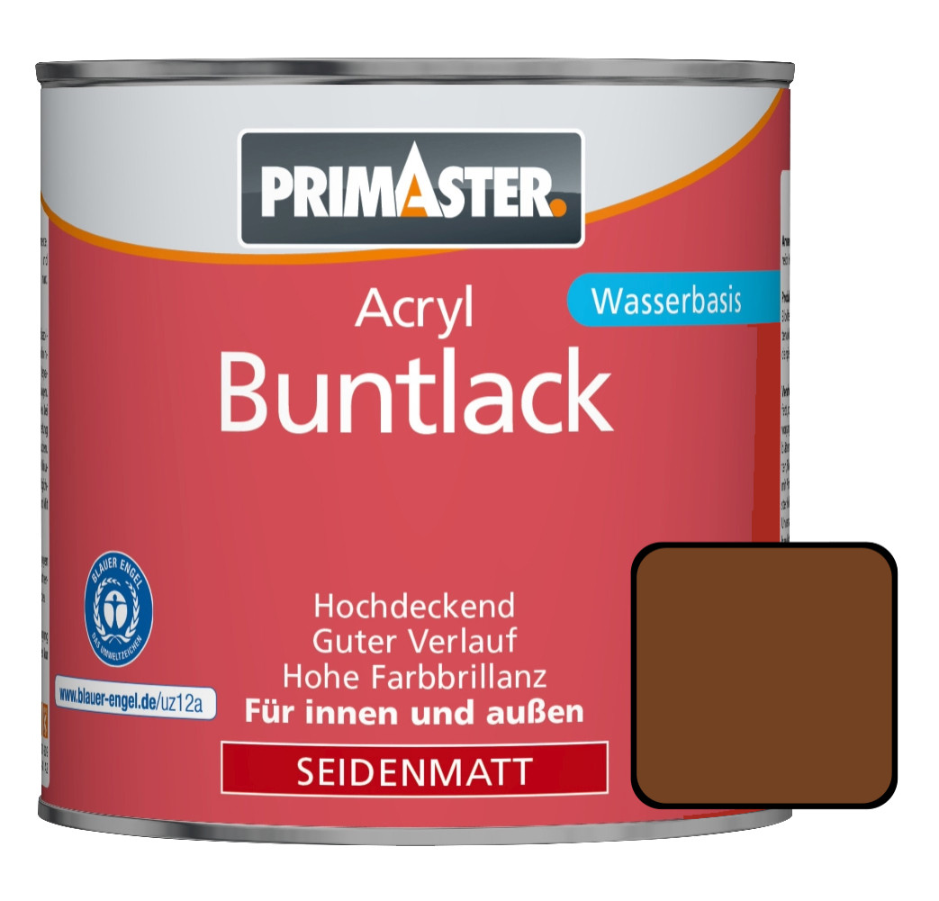 Primaster Acryl Buntlack RAL 8003 375 ml lehmbraun seidenmatt von Primaster