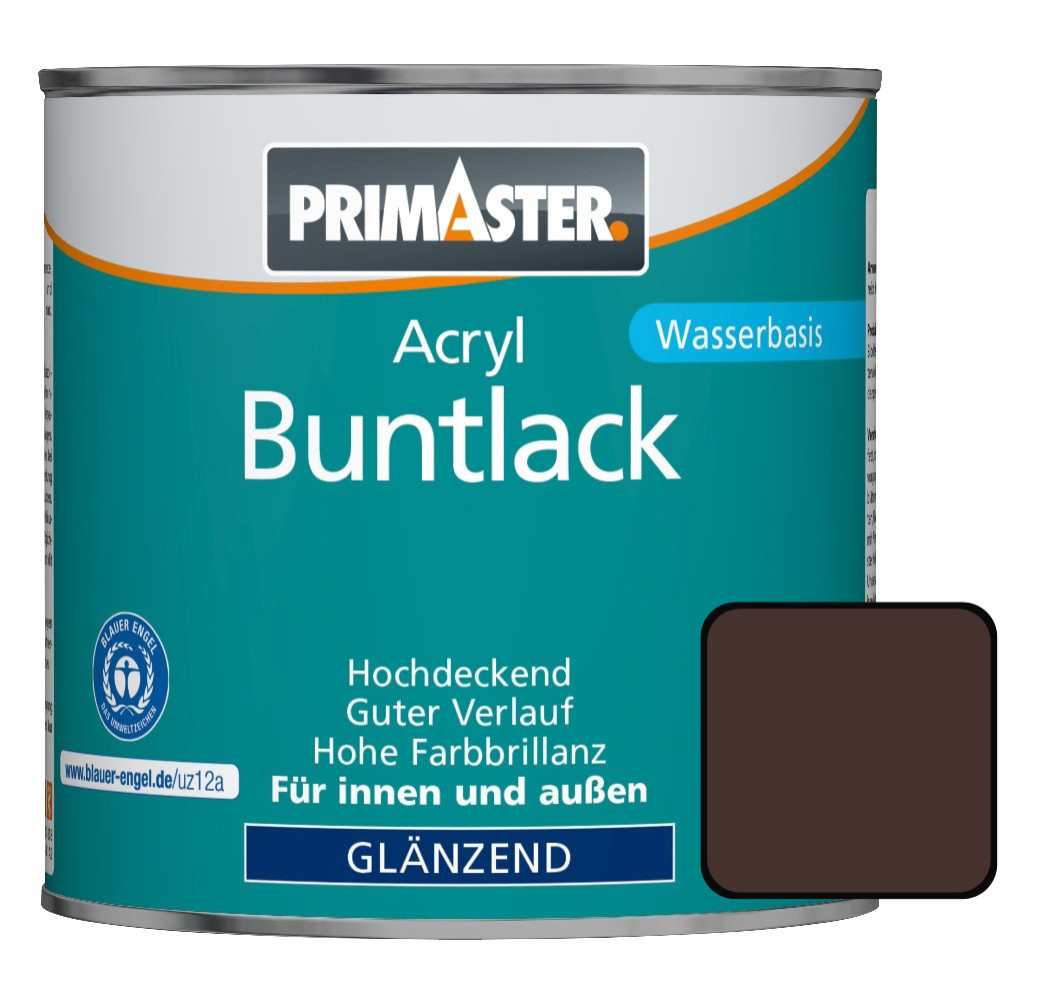 Primaster Acryl Buntlack RAL 8017 750 ml schokobraun glänzend von Primaster