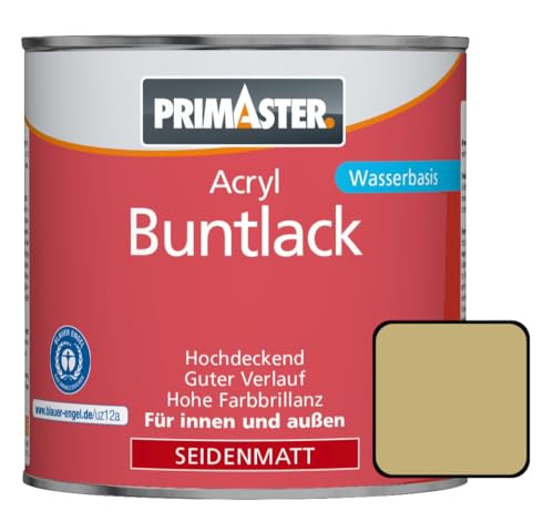 Primaster Acryl Buntlack beige seidenmatt, Acryllack Acrylfarbe von Primaster