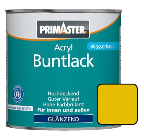 Primaster Acryl Lack RAL 1003 125 ml 1,5 m² signalgelb von Primaster