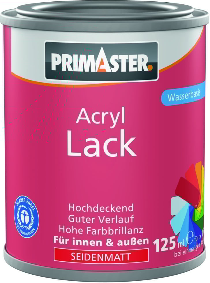 Primaster Acryl Lack schokobraun seidenmatt 125 ml von Primaster