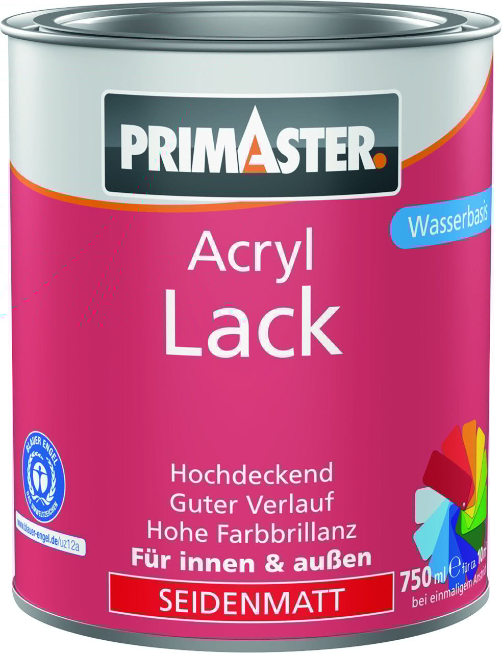 Primaster Acryl Lack taubenblau seidenmatt 750 ml von Primaster