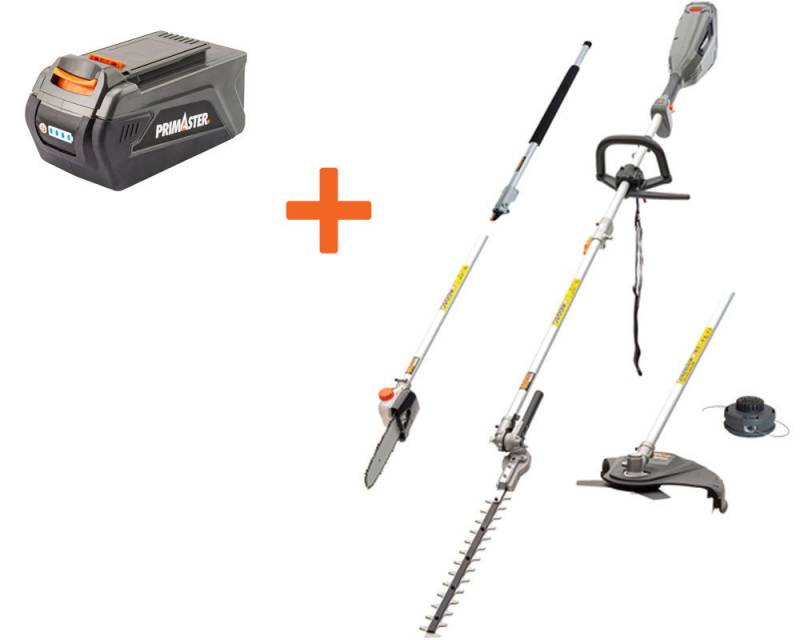 Primaster Akku-Hochentaster Primaster Akku-Multitool 4in1 PMAMT 40 inkl. 40 V, Mit Teleskopstiel von Primaster