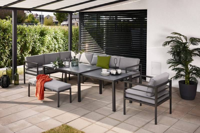 Primaster Gartenlounge-Set Primaster Gartenmöbel-Set Levanto 10 Personen, Ausziehbar witterungsbeständig von Primaster