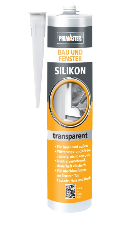 Primaster Bau und Fenster Silikon transparent 310 ml von Primaster