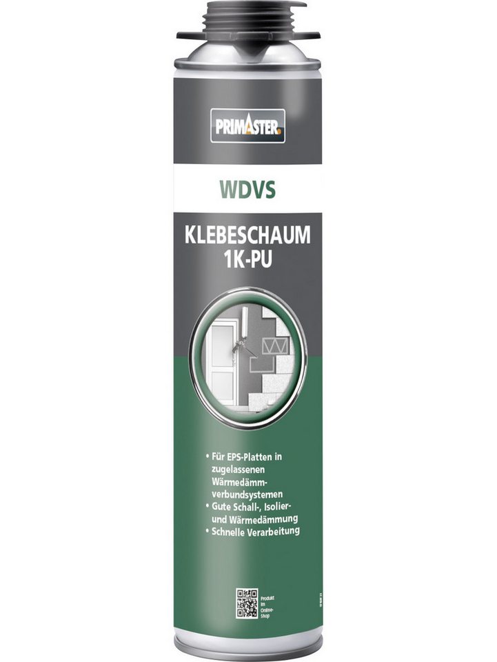 Primaster Bauschaumpistole Primaster WDVS Klebeschaum 1K-PU 750 ml von Primaster