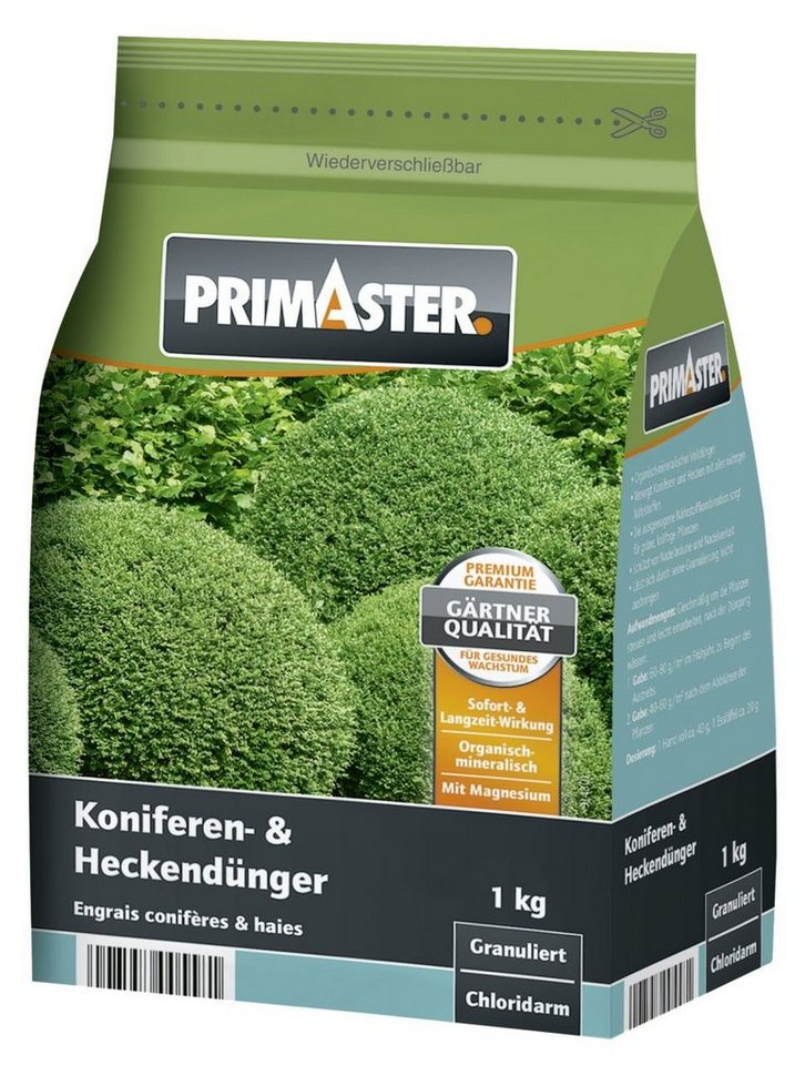 Primaster Blumendünger Primaster Gartendünger Hecken und Koniferen 1 kg von Primaster