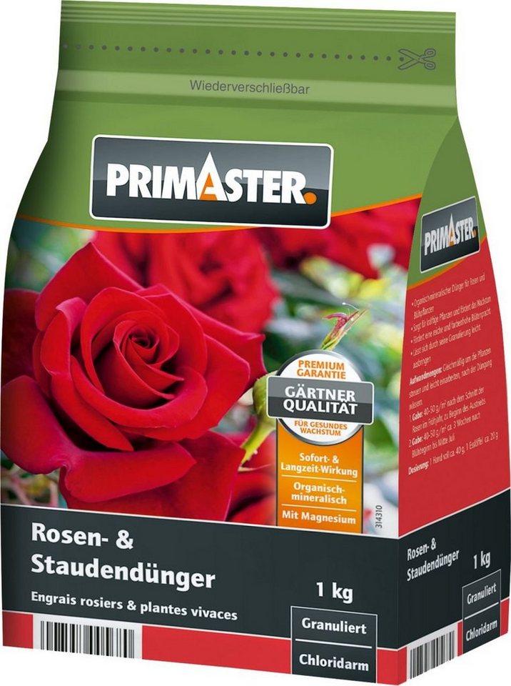 Primaster Blumendünger Primaster Gartendünger Rosen und Stauden 1 kg von Primaster