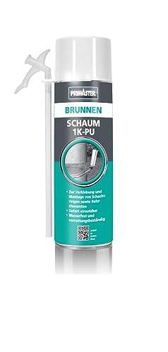 Primaster Brunnenschaum 1K-PU 500ml Schachtschaum Wasserfest Unlöslich von Primaster