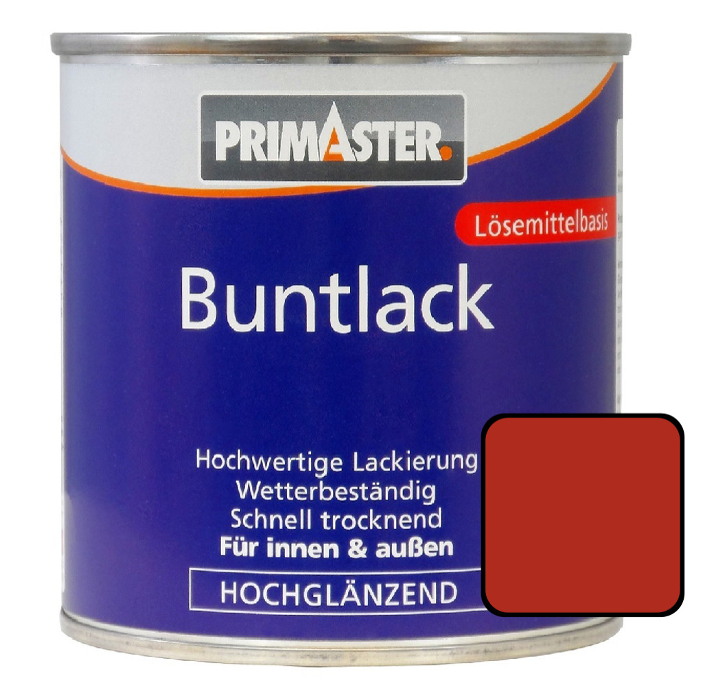 Primaster Buntlack RAL 3000 125 ml feuerrot hochglänzend von Primaster