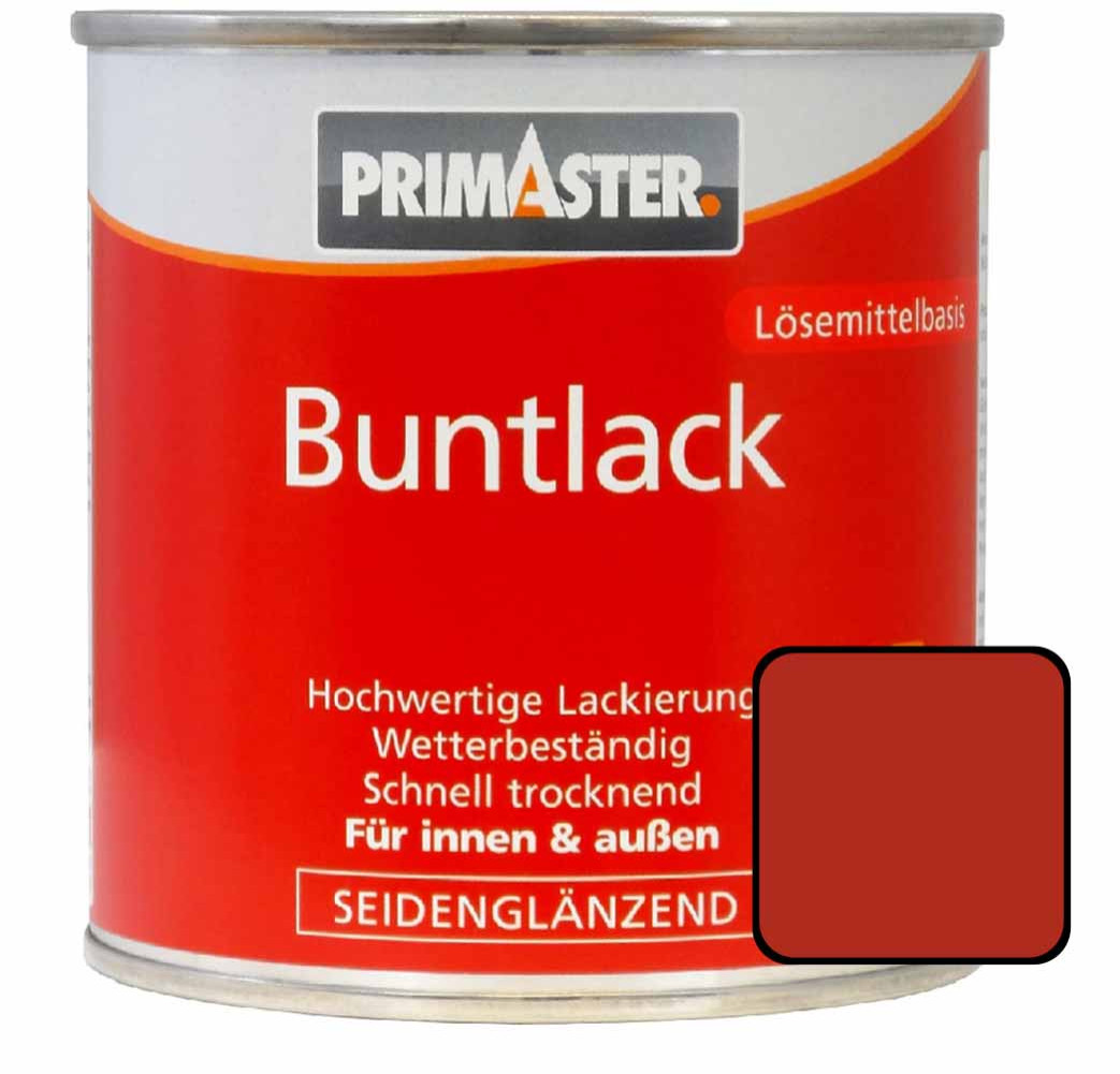 Primaster Buntlack RAL 3000 125 ml feuerrot seidenglänzend von Primaster