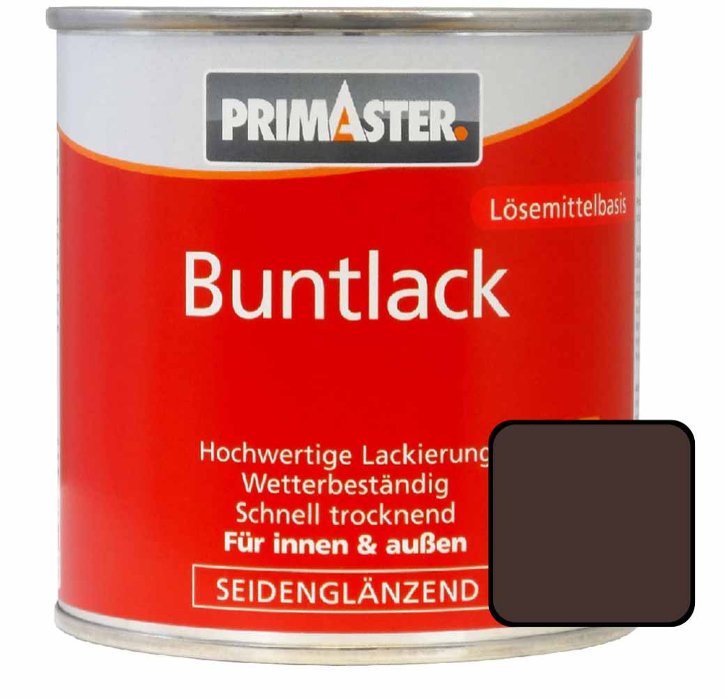 Primaster Buntlack RAL 8017 125 ml schokobraun seidenglänzend von Primaster