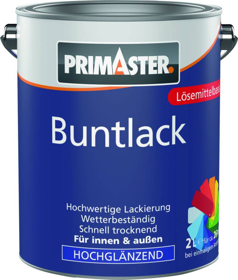 Primaster Buntlack 2 L tiefschwarz hochglänzend Primaster Buntlack 2 L tiefschwarz hochglänzend von Primaster