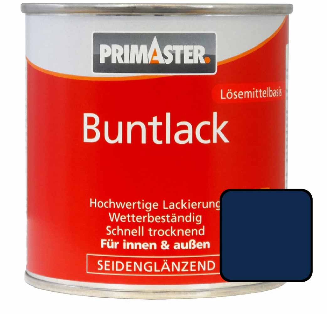 Primaster Buntlack RAL 5010 375 ml enzianblau seidenglänzend von Primaster