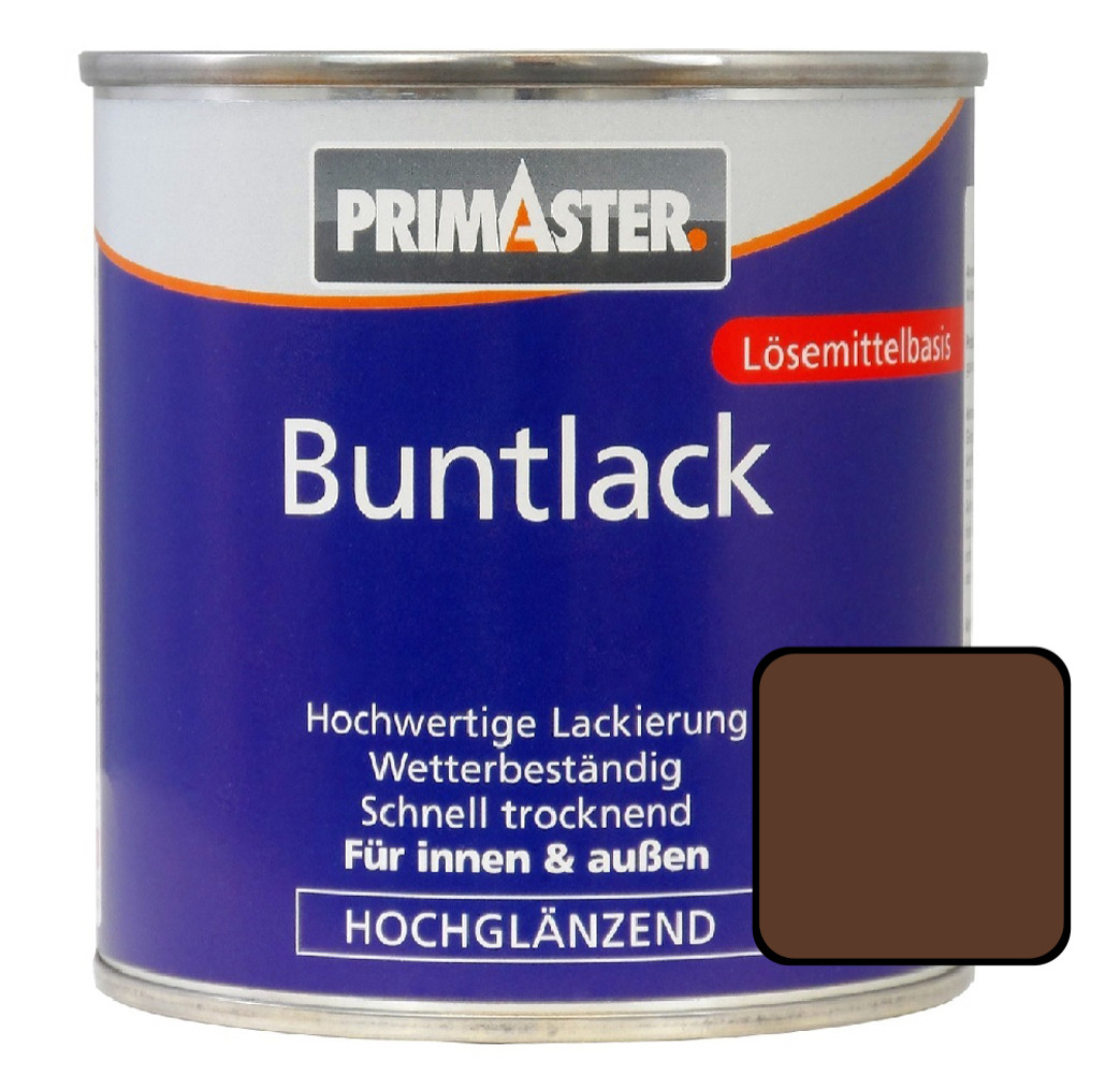 Primaster Buntlack RAL 8011 750 ml nussbraun hochglänzend von Primaster