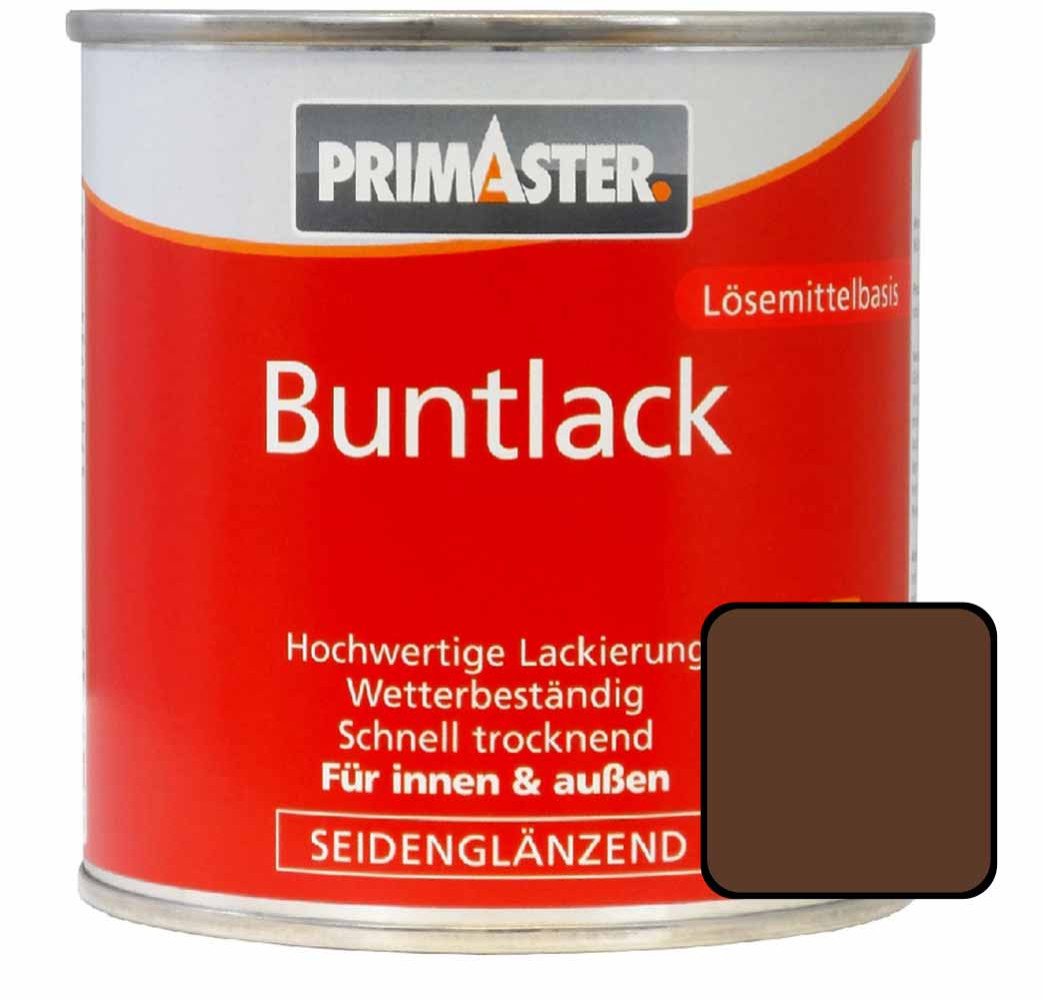 Primaster Buntlack RAL 8011 750 ml nussbraun seidenglänzend von Primaster