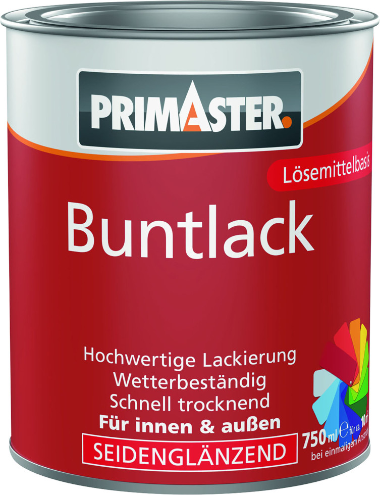 Primaster Buntlack 750 ml tiefschwarz seidenmatt Primaster Buntlack 750 ml tiefschwarz seidenmatt von Primaster