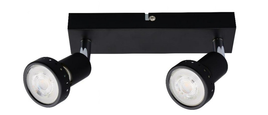 Primaster Deckenstrahle 2er LED Spot Chicago GU10 20 x 8 cm schwarz Primaster Deckenstrahle 2er LED Spot Chicago GU10 20 x 8 cm schwarz von Primaster