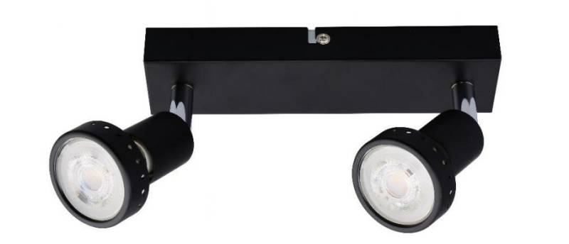 Primaster Deckenstrahle 2er LED Spot Chicago GU10 20 x 8 cm schwarz von Primaster