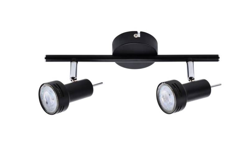 Primaster Deckenstrahler 2er LED Spot New York GU10 8 x 30 x 12 cm schwarz von Primaster