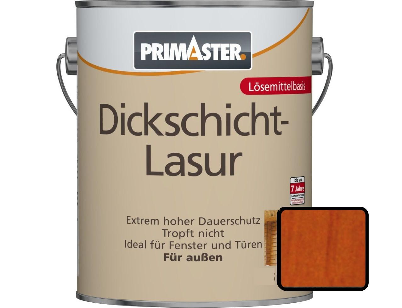 Primaster Dickschichtlasur 2,5 L mahagoni von Primaster