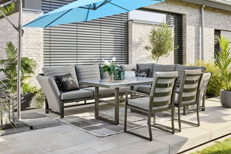 Primaster Dining Lounge Möbelset Ravenna mit wetterfestem Bezug von Primaster