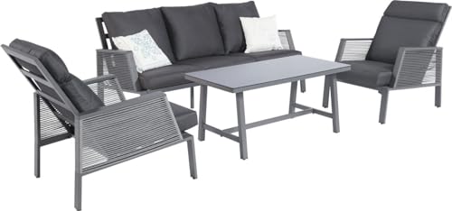 Primaster Dining Lounge Set Alu Cervia Garten Möbel Sitzgruppe Sofa Garnitur von Primaster