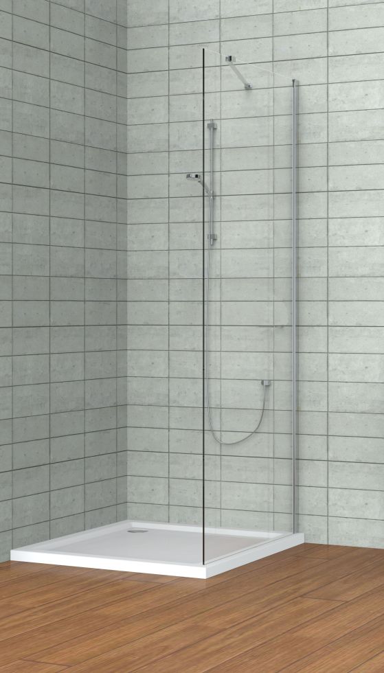 Primaster Duschwand Easy-6 Mix & Match 90 x 195 cm chrom von Primaster