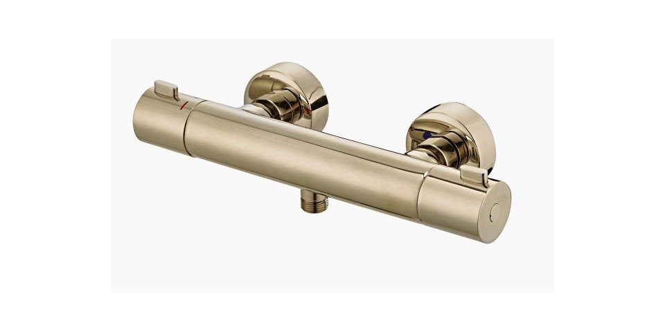 Primaster Duscharmatur Primaster Thermostatarmatur Prag lightgold mit von Primaster