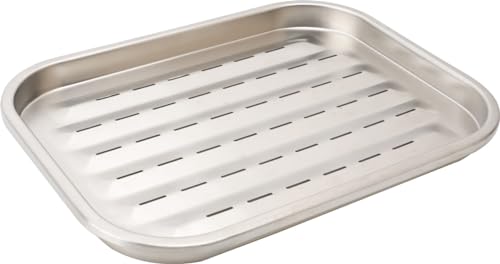 Primaster Edelstahl Grillschale Premium Grillzubehör Grillpfanne Grillplatte von Primaster