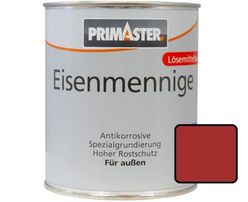 Primaster Eisenmennige 750ml Rostrot Antikorrosion Rostschutz Grundierung von Primaster