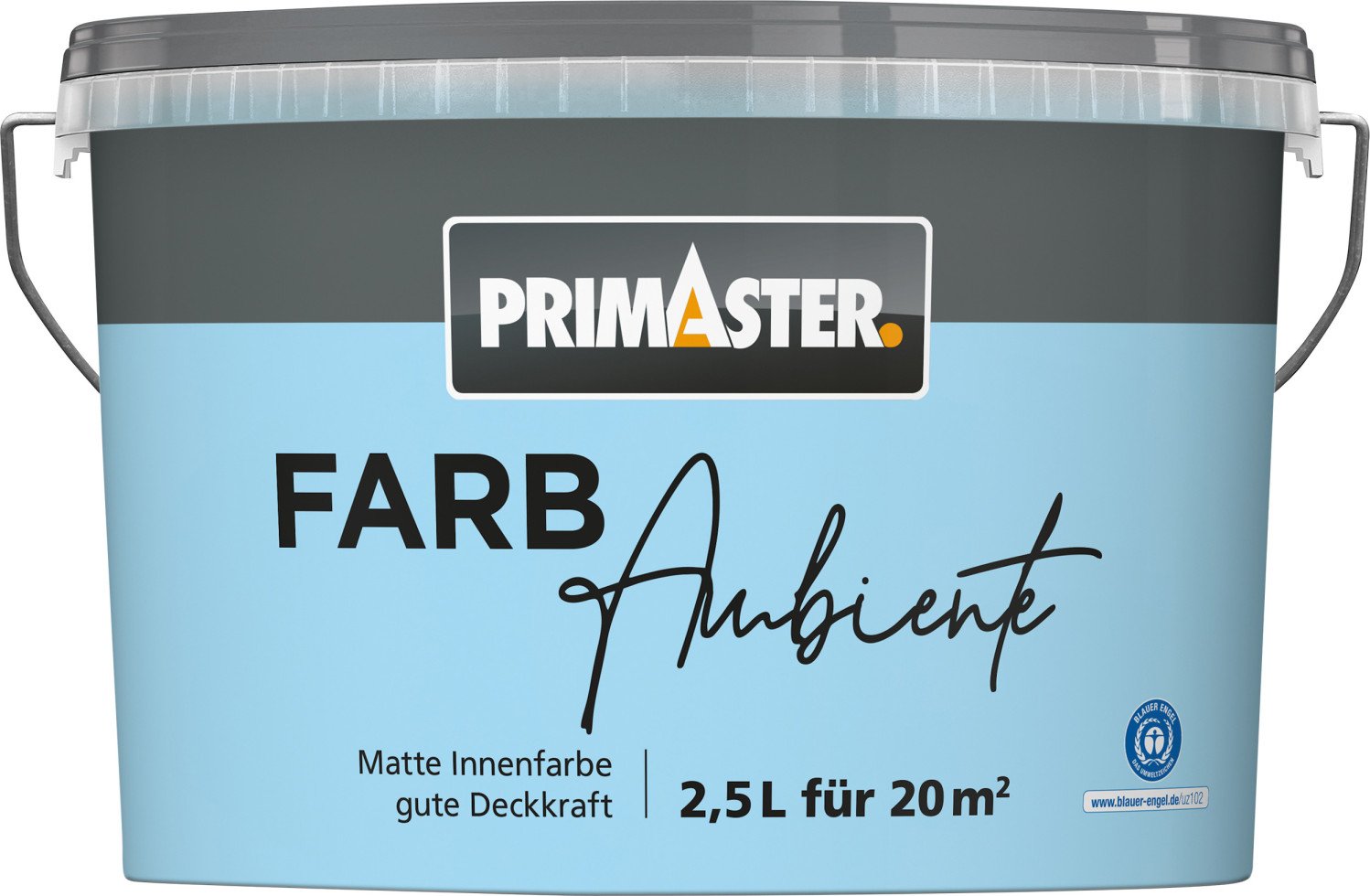 Primaster Farbambiente Wandfarbe matt himmelblau 2,5 L von Primaster
