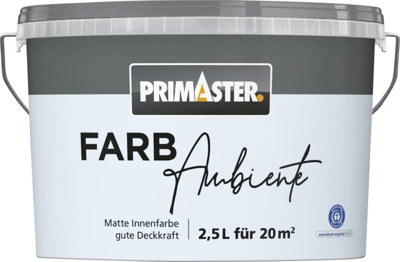 Primaster Farbambiente Wandfarbe matt pastellblau 2,5 L Primaster Farbambiente Wandfarbe matt pastellblau 2,5 L von Primaster