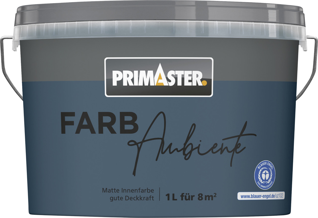 Primaster Farbambiente Wandfarbe matt pazifik 1 L von Primaster