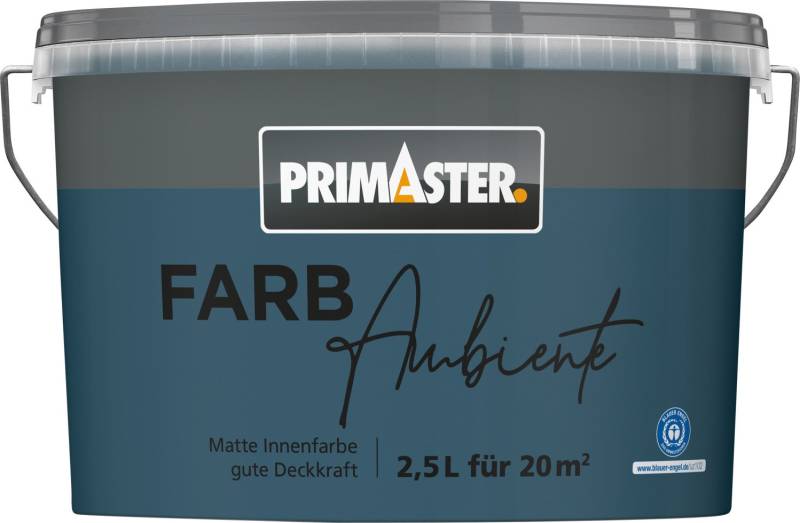 Primaster Farbambiente Wandfarbe matt pazifik 2,5 L Primaster Farbambiente Wandfarbe matt pazifik 2,5 L von Primaster