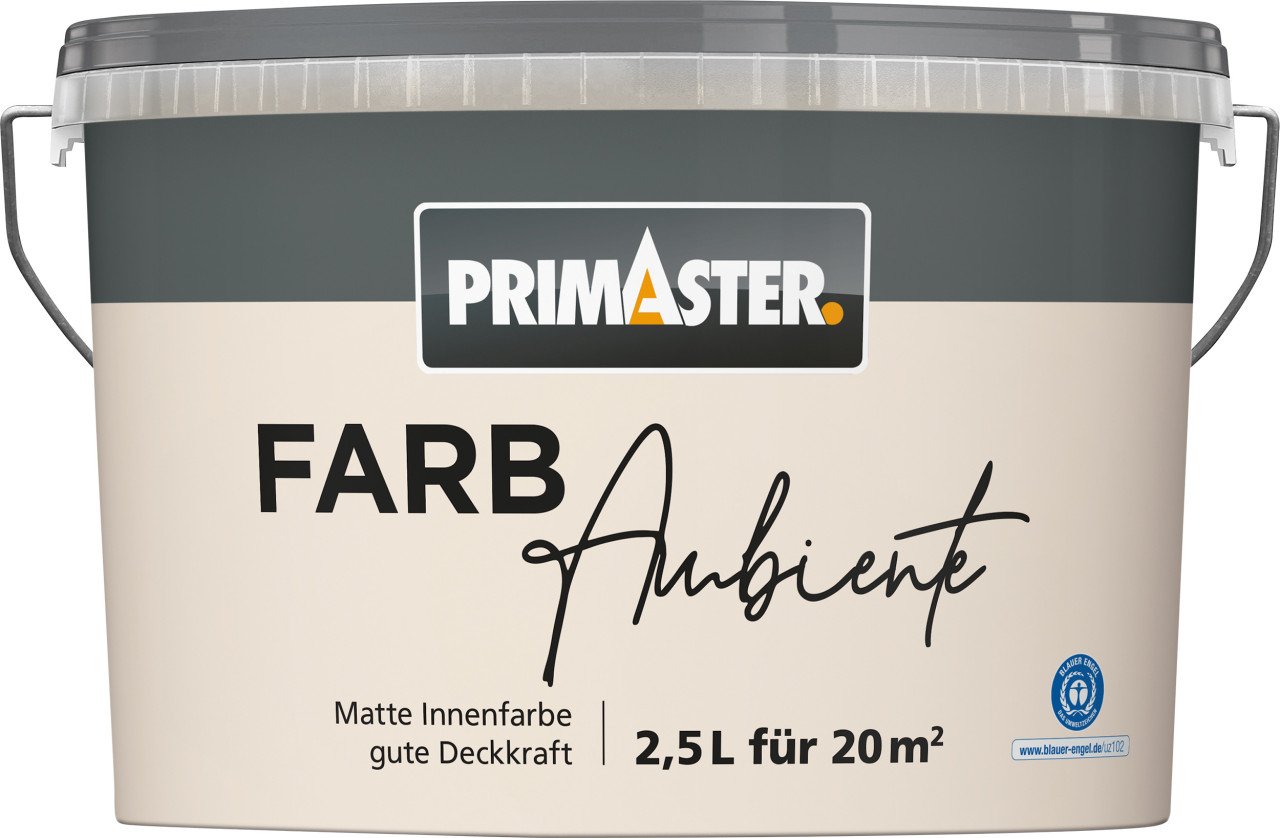 Primaster Farbambiente Wandfarbe matt sand 2,5 L von Primaster