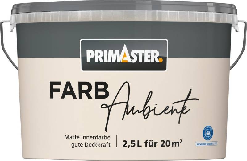 Primaster Farbambiente Wandfarbe matt sand 2,5 L von Primaster