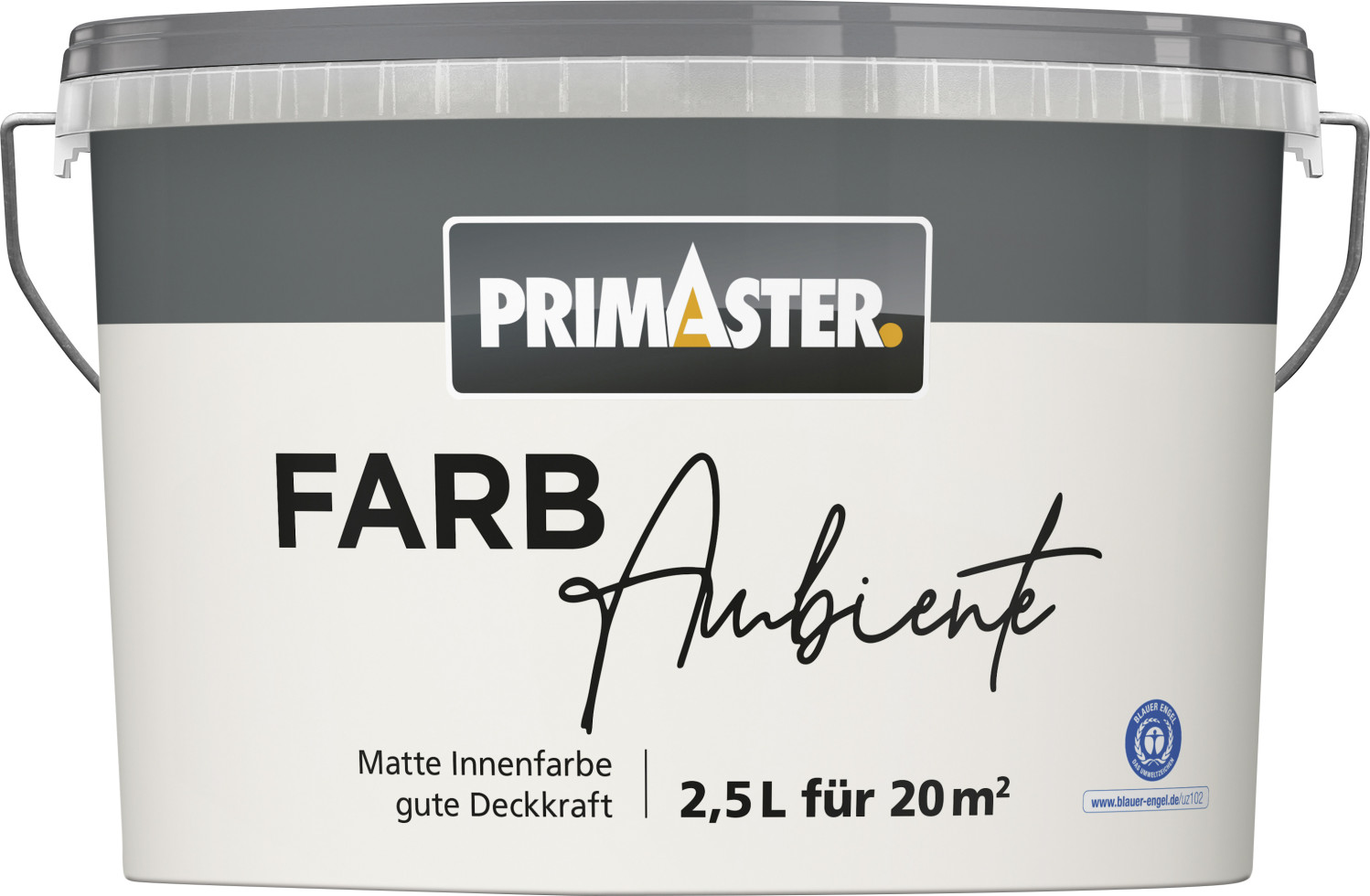 Primaster Farbambiente Wandfarbe matt silbergrau 2,5 L von Primaster