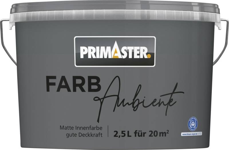 Primaster Farbambiente Wandfarbe matt stahlgrau 2,5 L Primaster Farbambiente Wandfarbe matt stahlgrau 2,5 L von Primaster