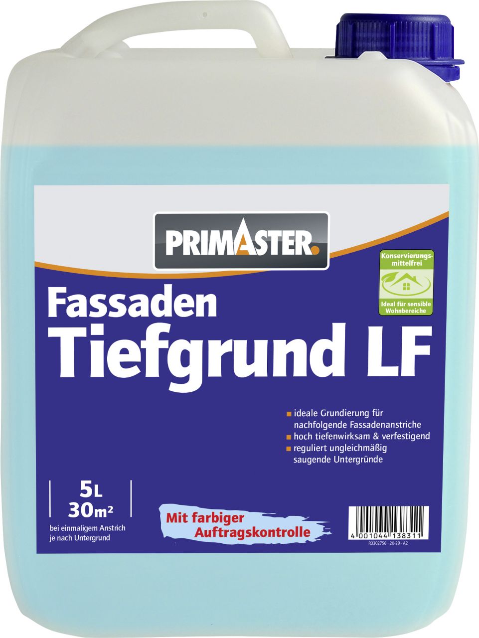 Primaster Fassaden-Tiefgrund LF konservierungsmittelfrei 5 L von Primaster