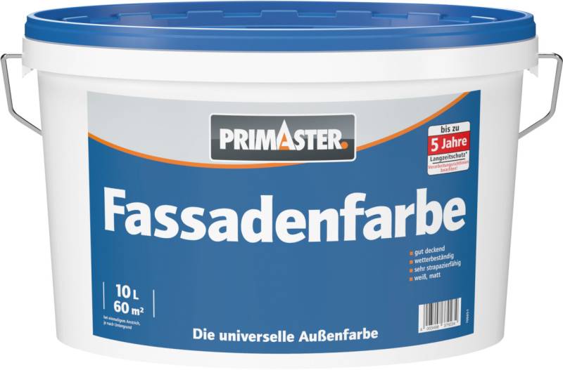 Primaster Fassadenfarbe 10 L weiß matt von Primaster