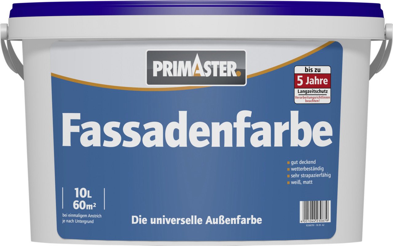 Primaster Fassadenfarbe Primaster Fassadenfarbe 10 L weiß matt Primaster Fassadenfarbe Primaster Fassadenfarbe 10 L weiß matt von Primaster
