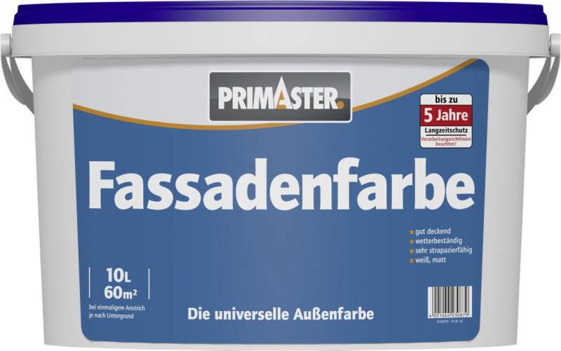 Primaster Fassadenfarbe Primaster Fassadenfarbe 10 L weiß matt von Primaster