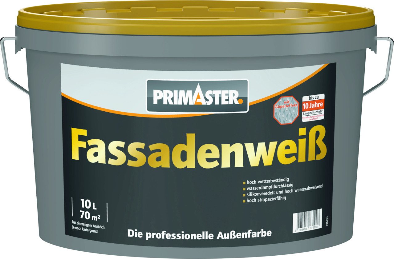 Primaster Fassadenfarbe Primaster Fassadenweiß 10 L weiß Primaster Fassadenfarbe Primaster Fassadenweiß 10 L weiß von Primaster