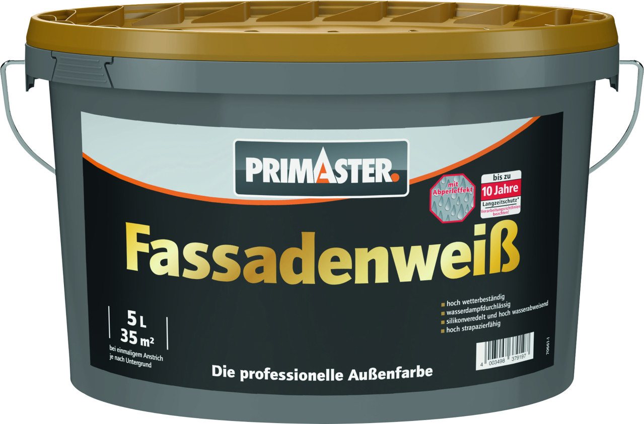 Primaster Fassadenfarbe Primaster Fassadenweiß 5 L weiß Primaster Fassadenfarbe Primaster Fassadenweiß 5 L weiß von Primaster