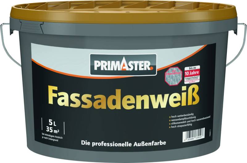 Primaster Fassadenfarbe Primaster Fassadenweiß 5 L weiß Primaster Fassadenfarbe Primaster Fassadenweiß 5 L weiß von Primaster