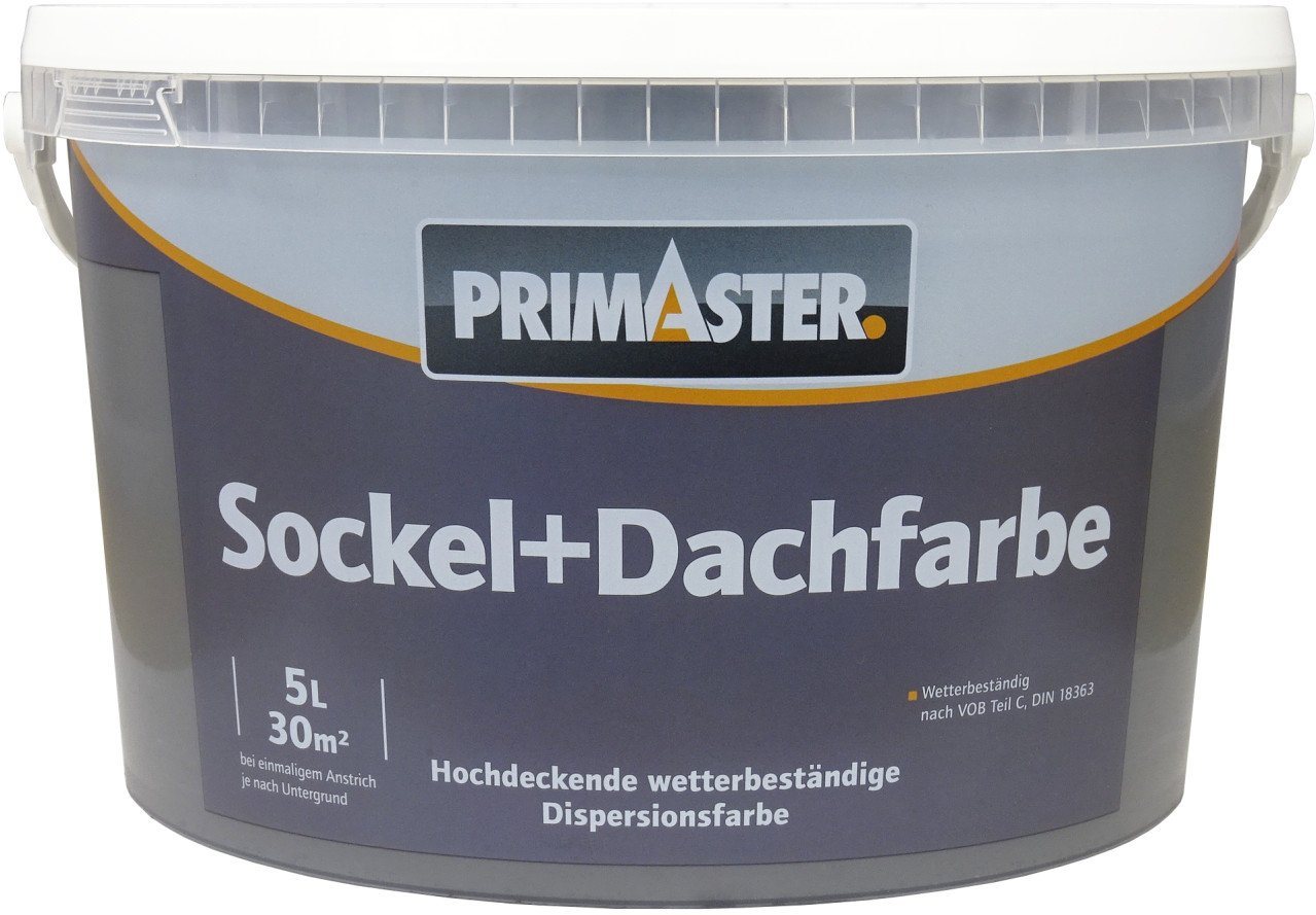Primaster Fassadenfarbe Primaster Sockel- und Dachfarbe 5 L anthrazit matt Primaster Fassadenfarbe Primaster Sockel- und Dachfarbe 5 L anthrazit matt von Primaster